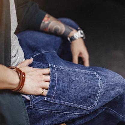 ワンポイントポケット ウォッシュドデニムパンツ（1Color）250988