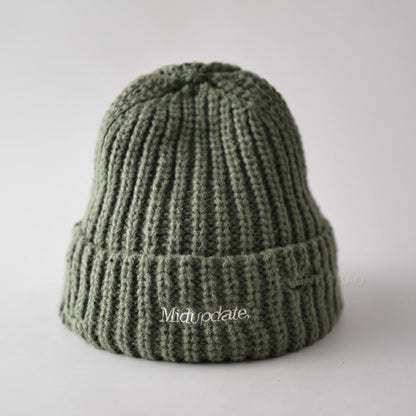 ロゴ刺繍 ダメージ加工 ニット帽（8Colors）250831