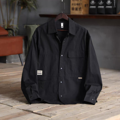 ポケット付 ワンポイントロゴ ワークシャツ（3Colors）260213