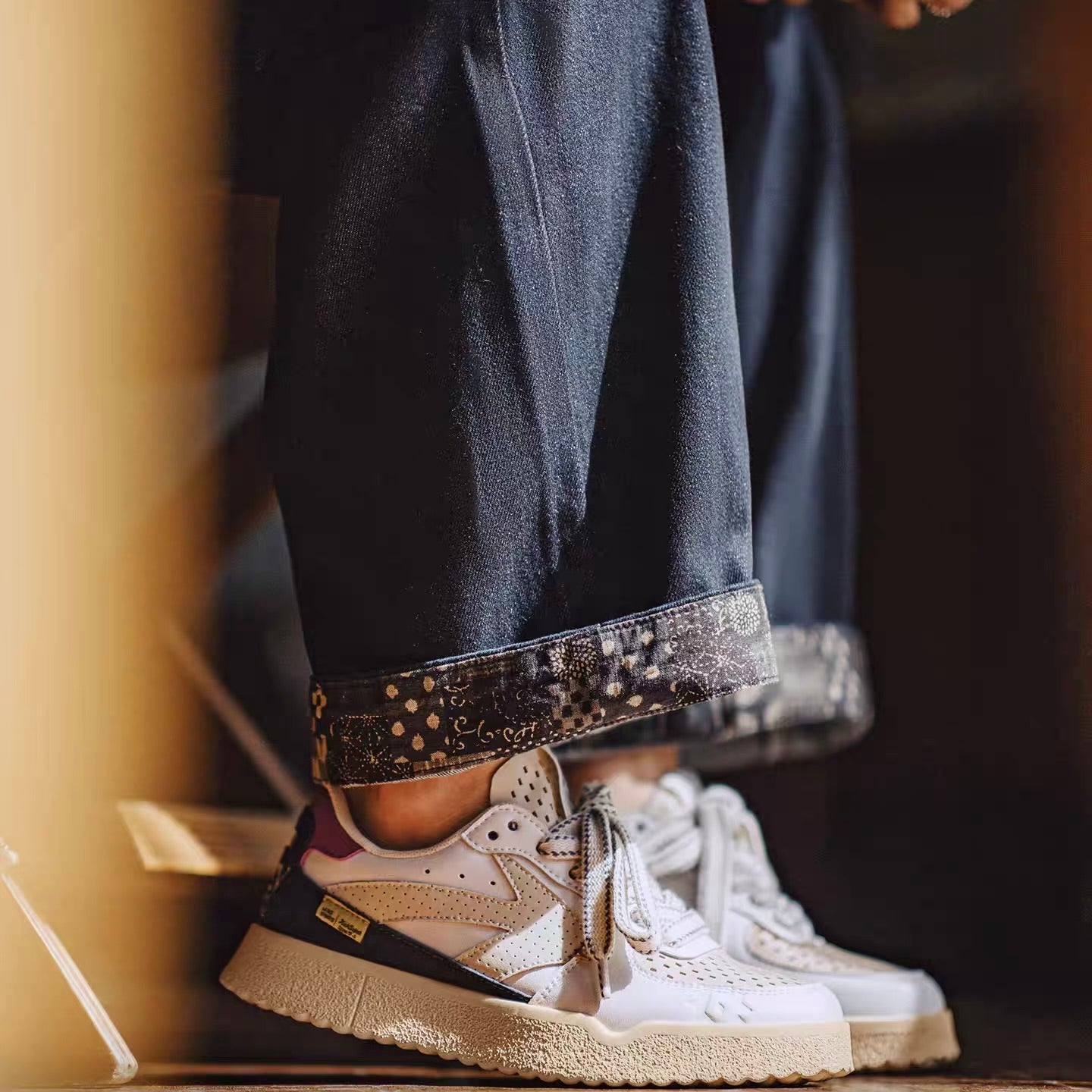 レトロ マルチカラー スニーカー（1Color）251054