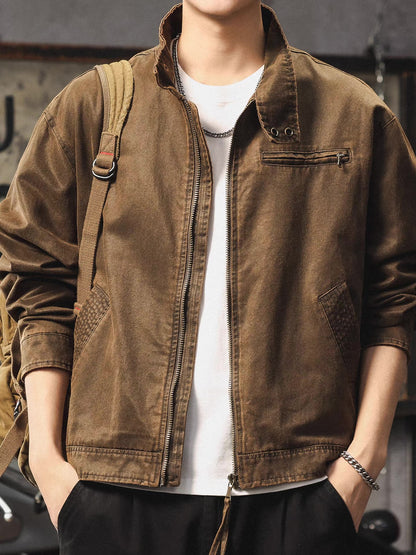 ヴィンテージテイスト スタンドカラージャケット（1Color）260083