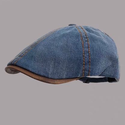 ウォッシュドデニム バックベルト ハンチング（5Colors）260095