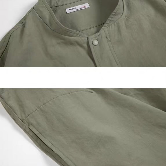 スタンドカラー シンプル スプリングジャケット（2Colors）260194