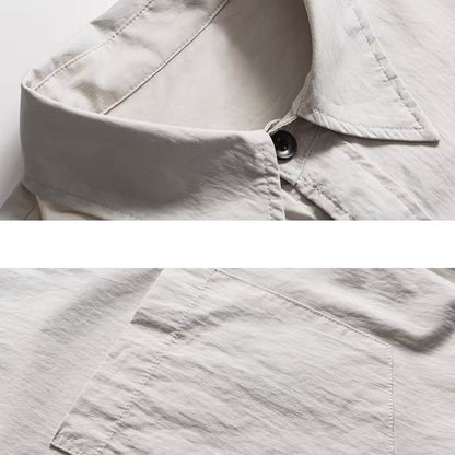 ルーズ アクセントカラー デザインシャツ（2Colors）260158