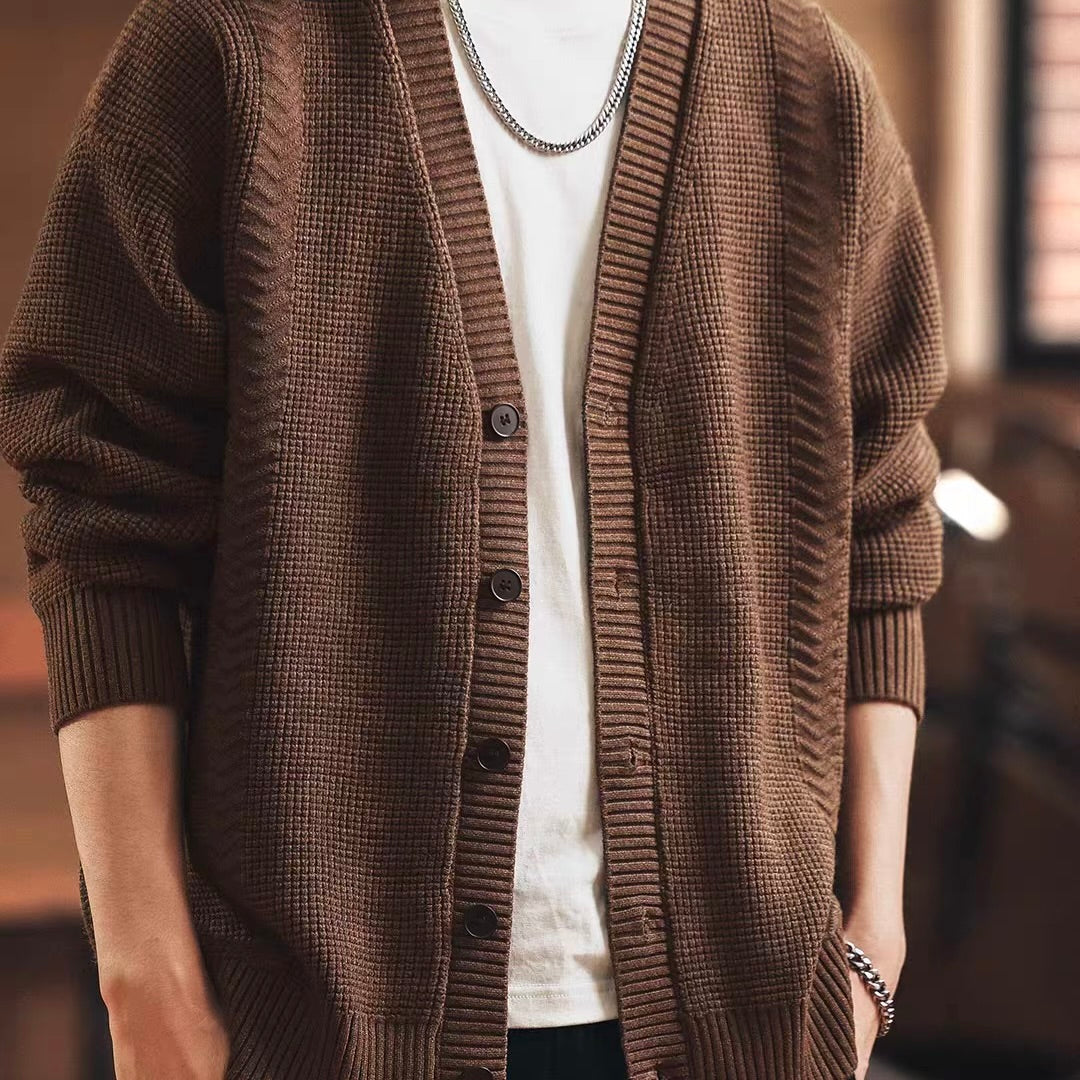 シンプル Vネック カーディガン（3Colors）250937