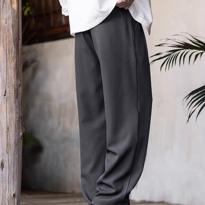 共布ベルト付 ストレートパンツ（2Colors）260085