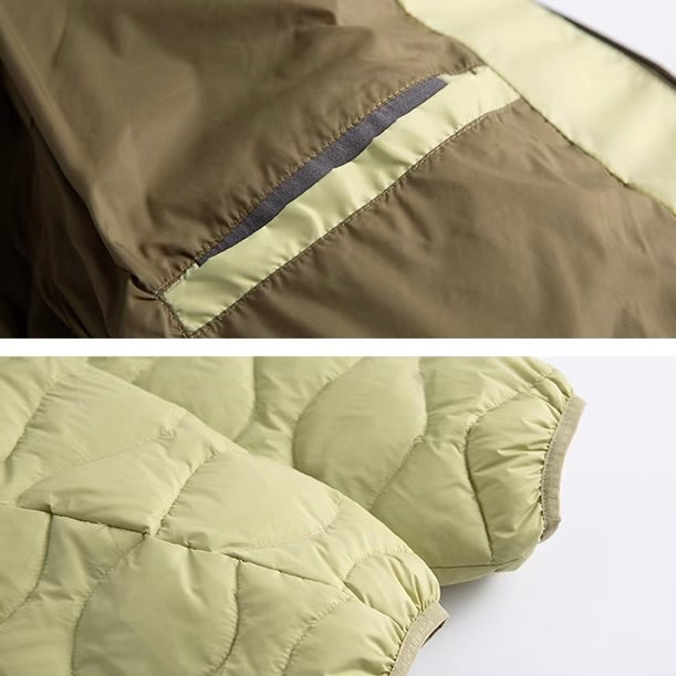 アクセントカラー フード付ダウンジャケット（3Colors）250984