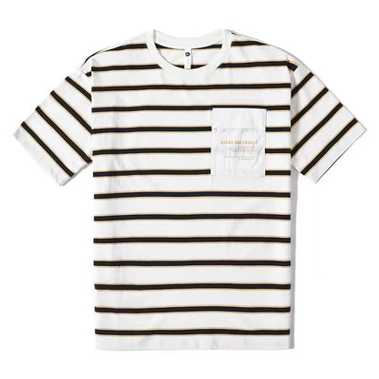 ロゴ入りポケット付 ボーダーTシャツ（2Colors）260255