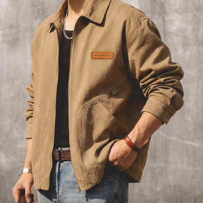 フルジップ シンプル ワークジャケット（3Colors）260215