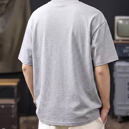 ジップデザイン シンプルTシャツ（2Colors）260454