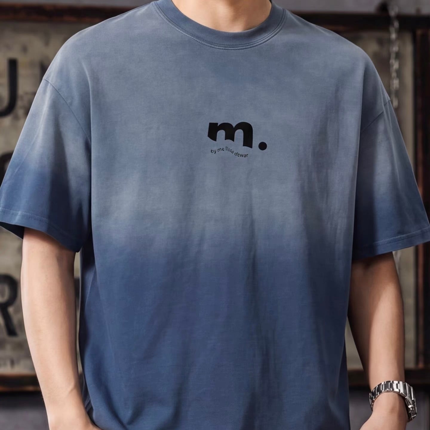 ワンポイントロゴ グラデーションTシャツ（4Colors）260386