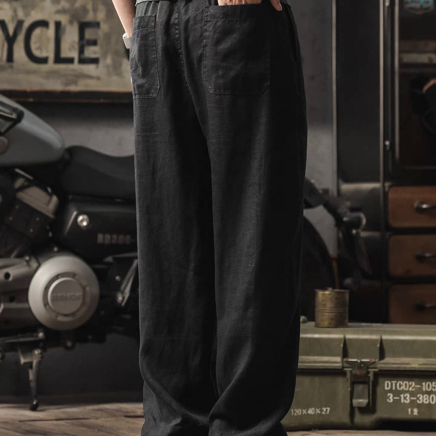 リラックス ストレート リネンパンツ（3Colors）260249