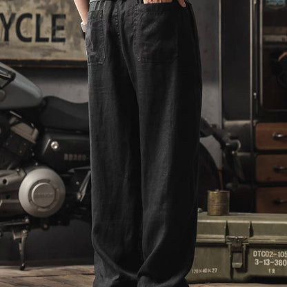 リラックス ストレート リネンパンツ（3Colors）260249