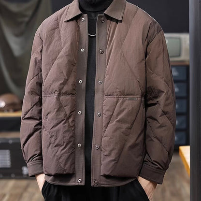 襟付き ダイヤ型 ダウンジャケット（3Colors）250928