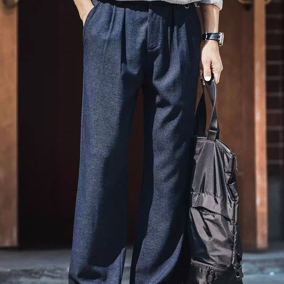 ツータック ワイドストレート カジュアルパンツ（1Color）250979