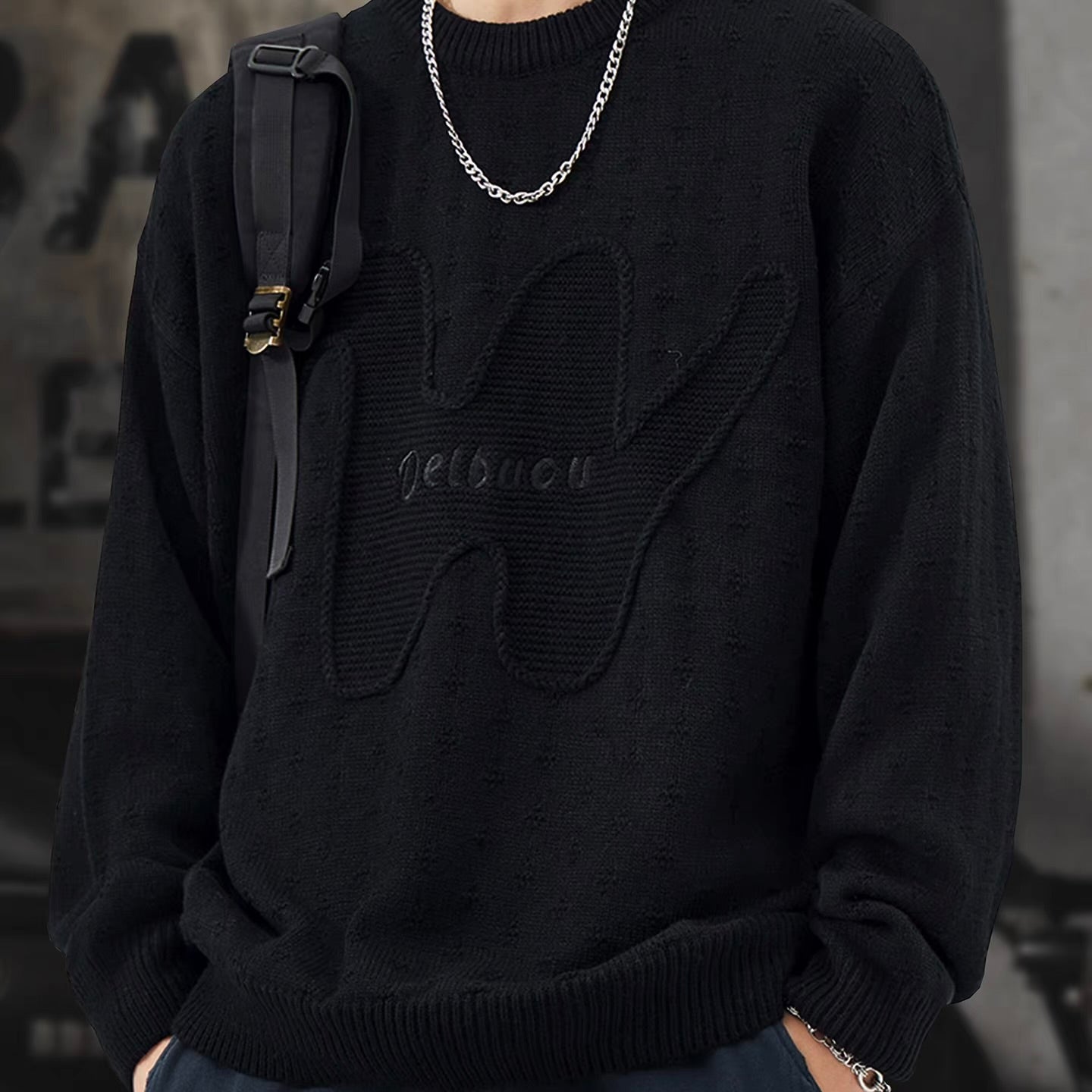 立体モチーフ ニットプルオーバー（3Colors）251094