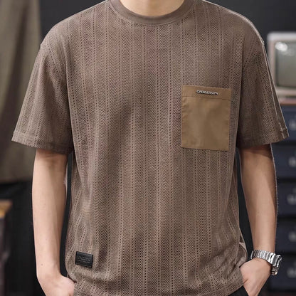 パッチポケット付 薄手 シンプルTシャツ（3Colors）260547