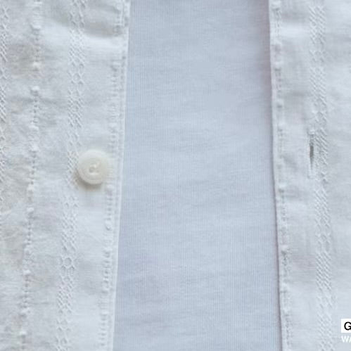 テクスチャー オープンカラー 長袖シャツ（3Colors）260217