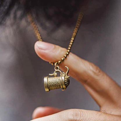 ティーポットモチーフ レトロ ネックレス（1Color）260089