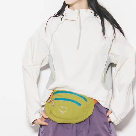 アクセントカラー ハーフジップ ライトジャケット（3Colors）260112