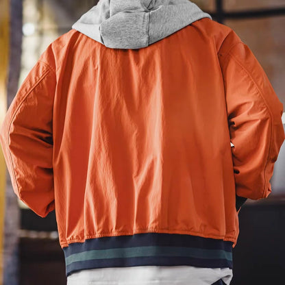 フェイクレイヤード フード付ライトジャケット（1Color）260114