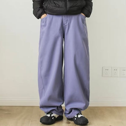 裏起毛 スーパーワイドテーパードパンツ（5Colors）251090