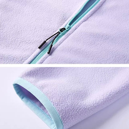 裾ドローコード スタンドカラー フリースジャケット（4Colors）260009