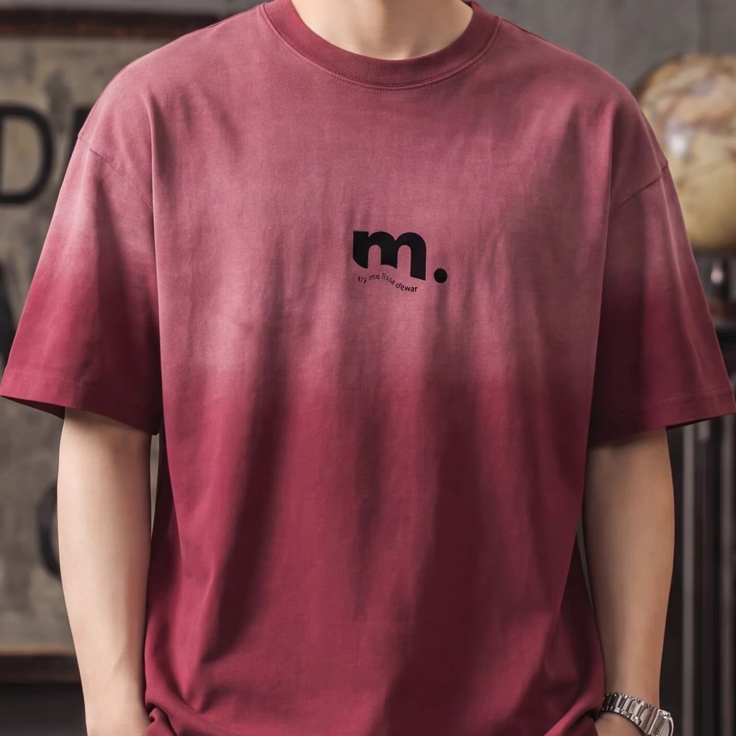 ワンポイントロゴ グラデーションTシャツ（4Colors）260386