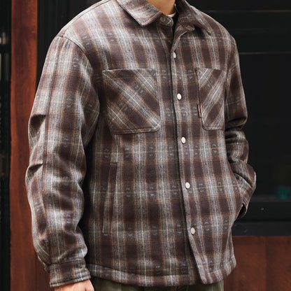 チェック柄 シャツジャケット（2Colors）250969