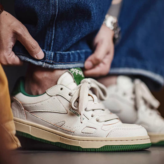 ワンポイントカラー レトロ ダメージスニーカー（1Color）260030