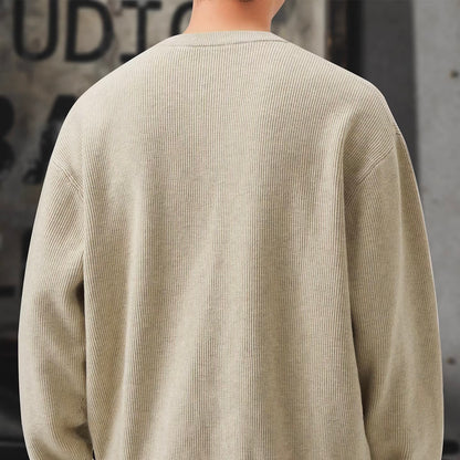 ヘンリーネック シンプル セーター（4Colors）251076