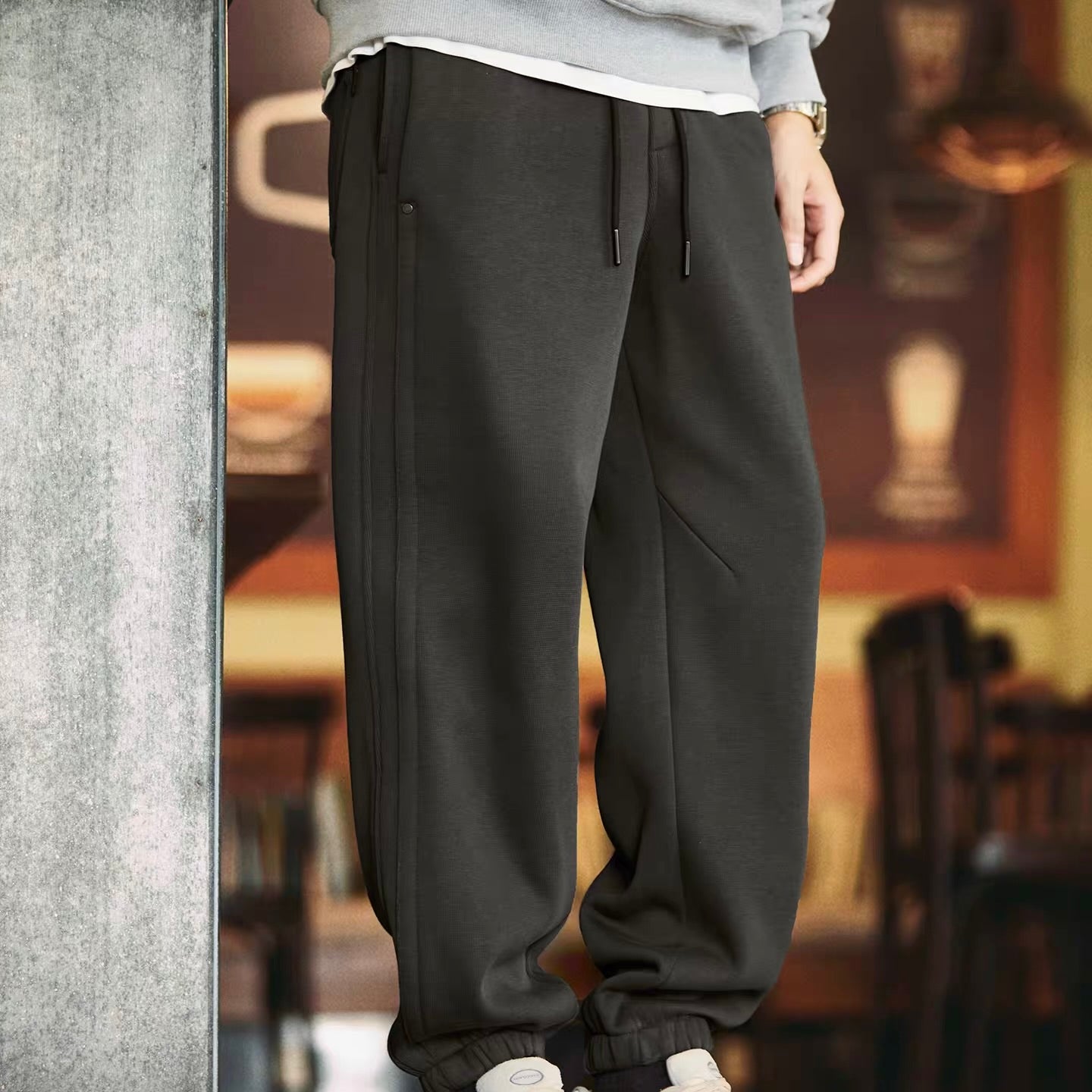 裏起毛 裾絞り スウェットパンツ（2Colors）251047