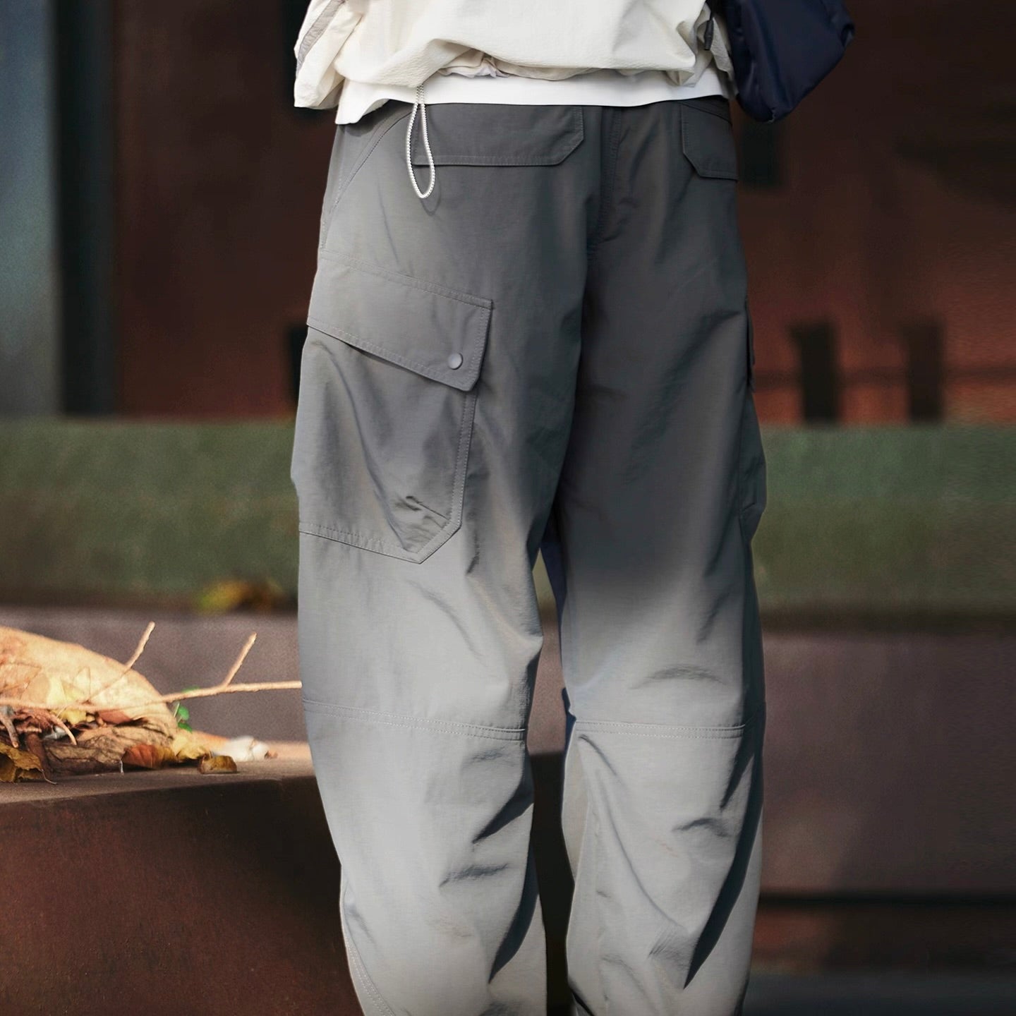裾ドローコード パラシュートパンツ（3Colors）250916