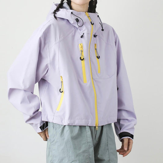 アクセントカラージップ フード付ジャケット（3Colors）250596