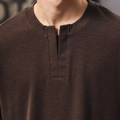 アクセントカラー Vネック Tシャツ（2Colors）260156