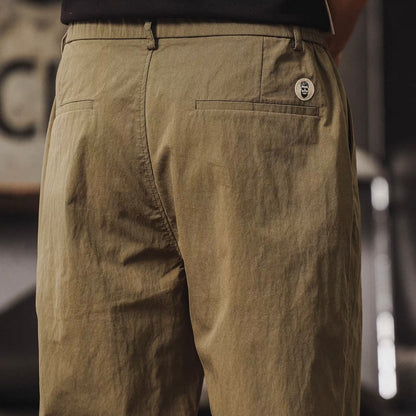 タック入り ウォッシュド ストレートパンツ（2Colors）260185