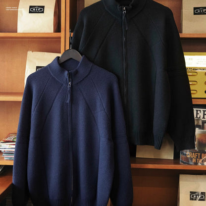 スタンドカラー ニットカーディガン（2Colors）250973