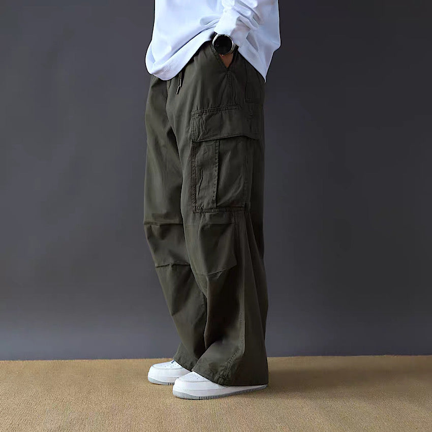 ワイドストレート ビッグポケット付 ワークパンツ（4Colors）250470