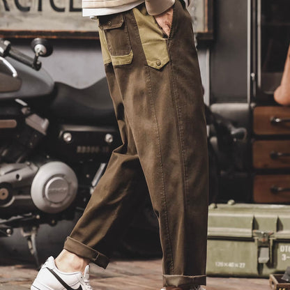 パッチワーク イージー カジュアルパンツ（2Colors）260100