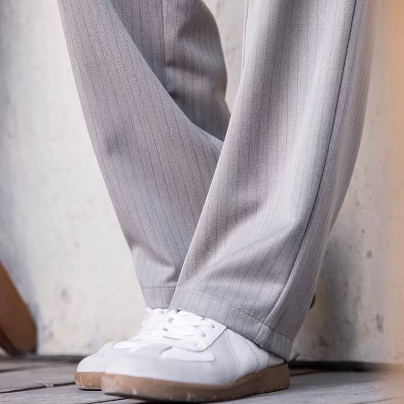 ストライプ ドレープ ストレートパンツ（1Color）260192