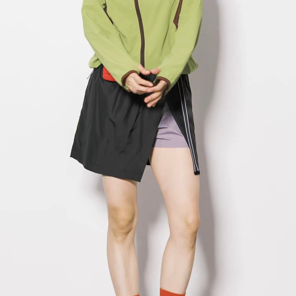 ベルト付 ラップスカート風 ショートパンツ（3Colors）260283