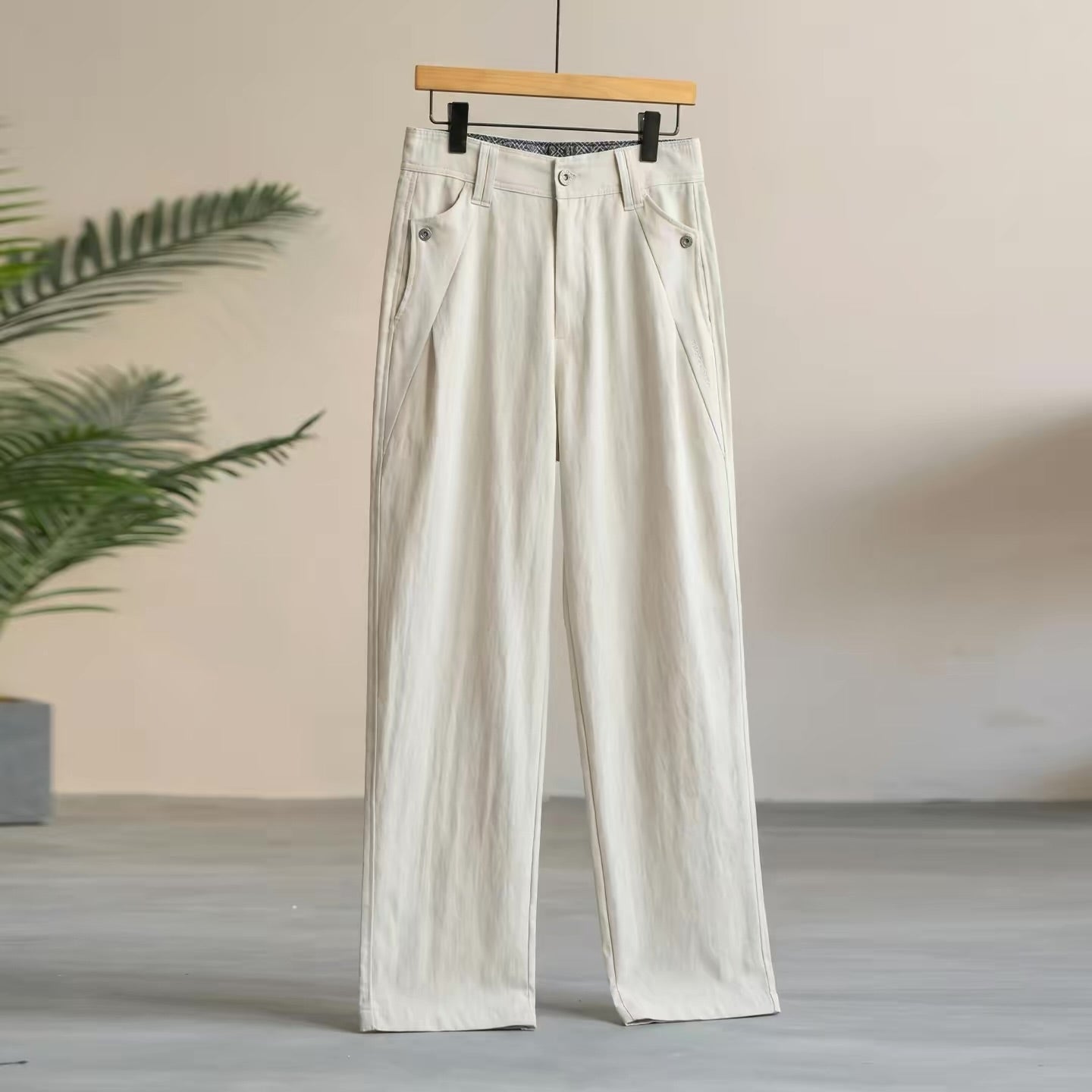 リラックス ルーズ ストレートパンツ（2Colors）260206