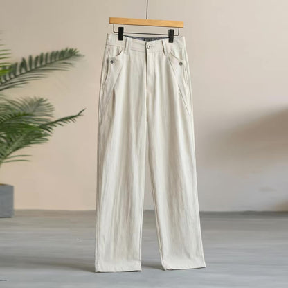 リラックス ルーズ ストレートパンツ（2Colors）260206