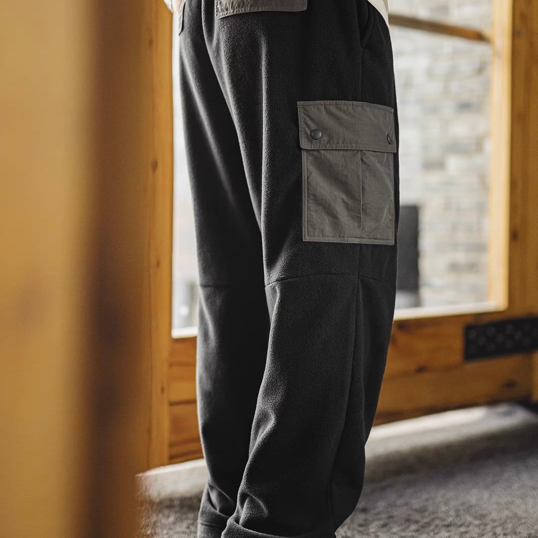 パッチポケット付 フリースパンツ（1Color）250968