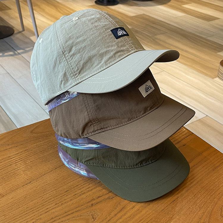 ワンポイントロゴ 速乾 ベースボールキャップ（6Colors）240453