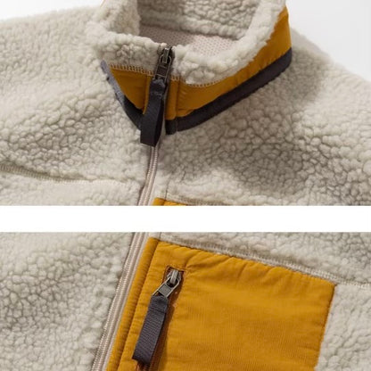 アクセントカラー スタンドネック ボアベスト（3Colors）250986