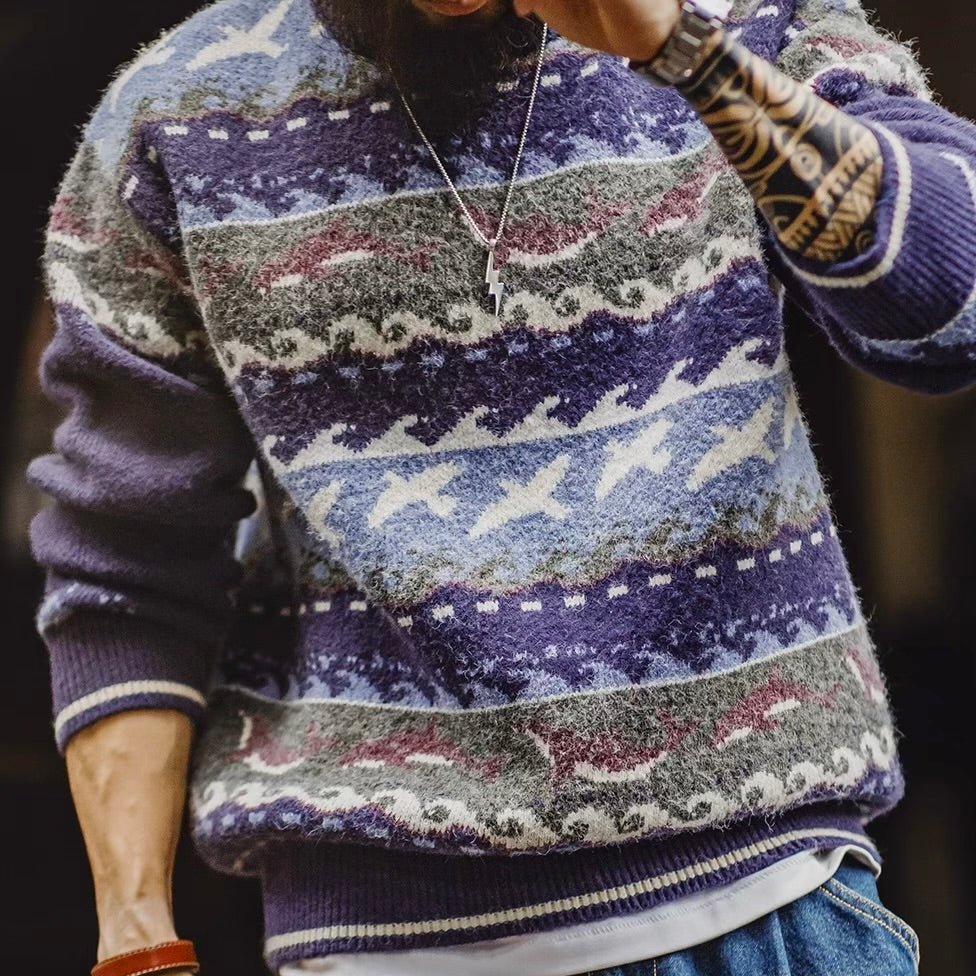 マリンモチーフ ニットプルオーバー（1Color）250989