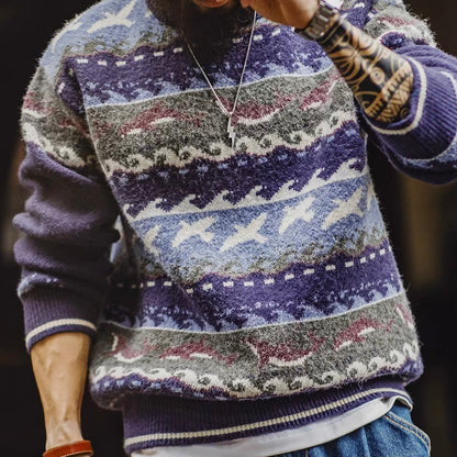 マリンモチーフ ニットプルオーバー（1Color）250989