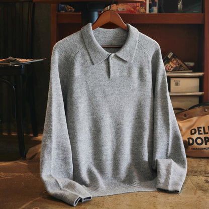 襟付き シンプル セーター（2Colors）250909