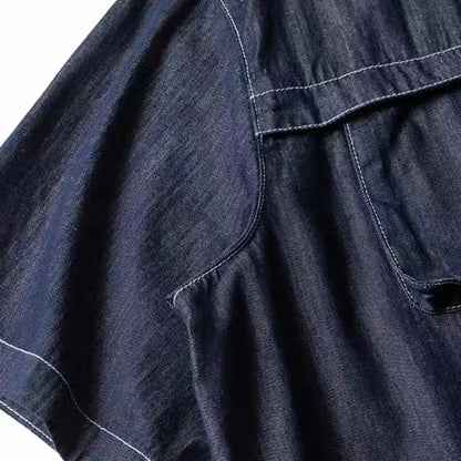 ステッチ 胸ポケット付 デニムシャツ（1Color）250368